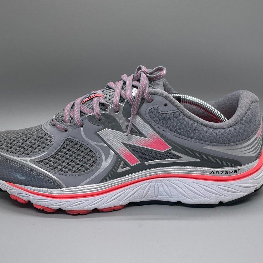New Balance Gray and Pink Athletic Shoes